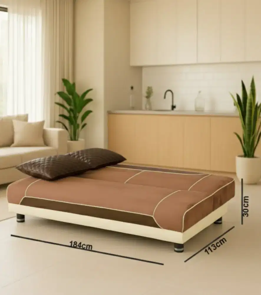 Sofabed titov bisa jadi tempat tidur 2 orang, garansi 5 tahun