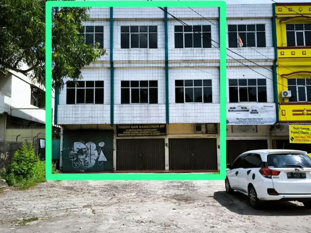 Dijual Ruko Strategis 3 Unit Bonus Gudang  Belakang Ruko Jl.Residen Abdul Rozak Palembang