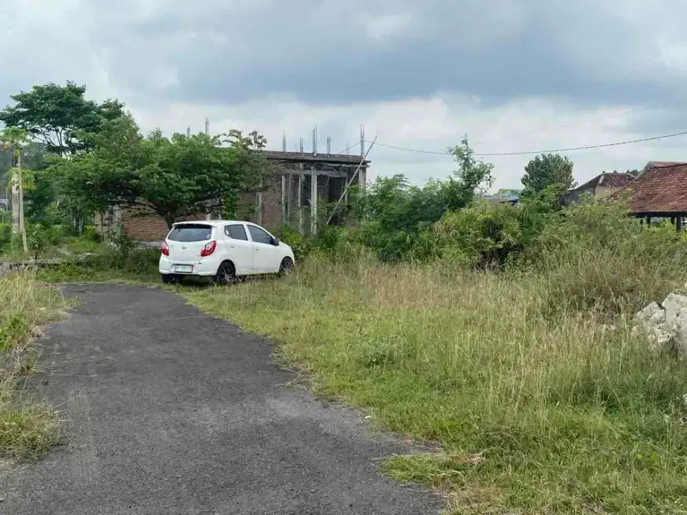 Dijual Tanah Pekarangan dgn View sawah n Gunung Merapi di Jogotirto Berbah