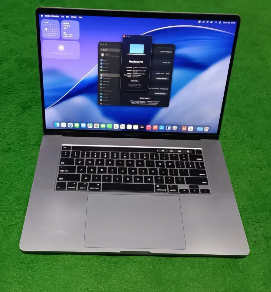 Macbook Pro 2019 16 inch i7 16/512 Grey Touchbar Dual VGA Murah