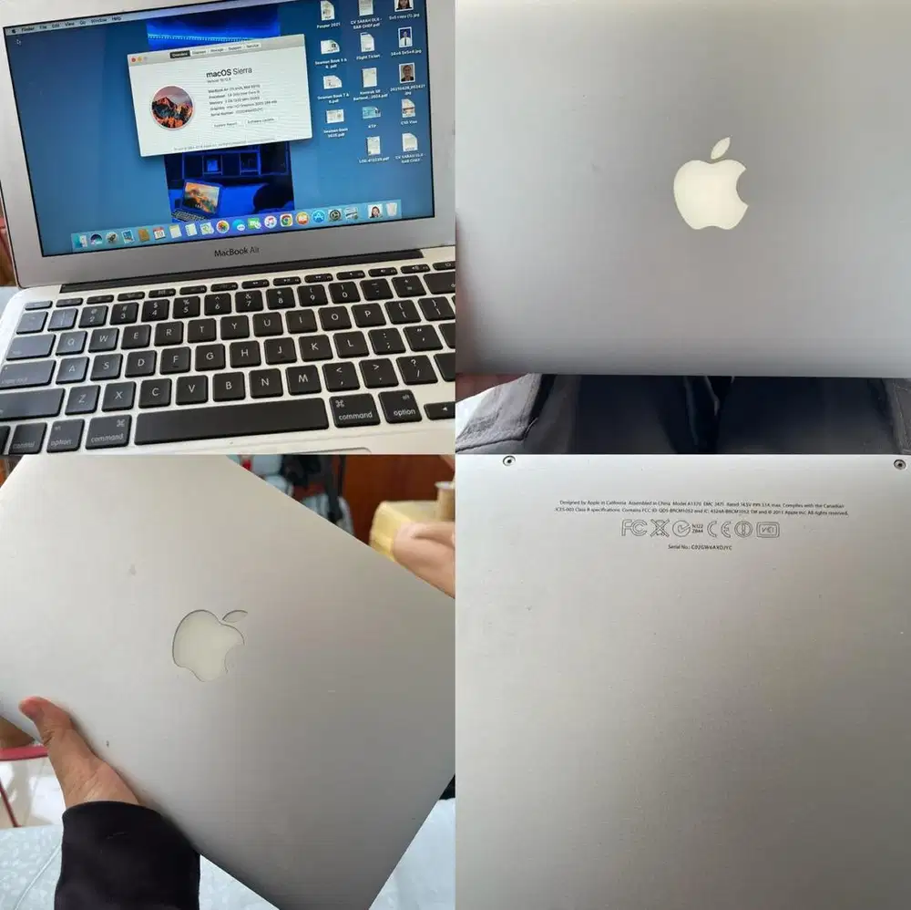 Macbook air A 1370 2011 ram 2gb