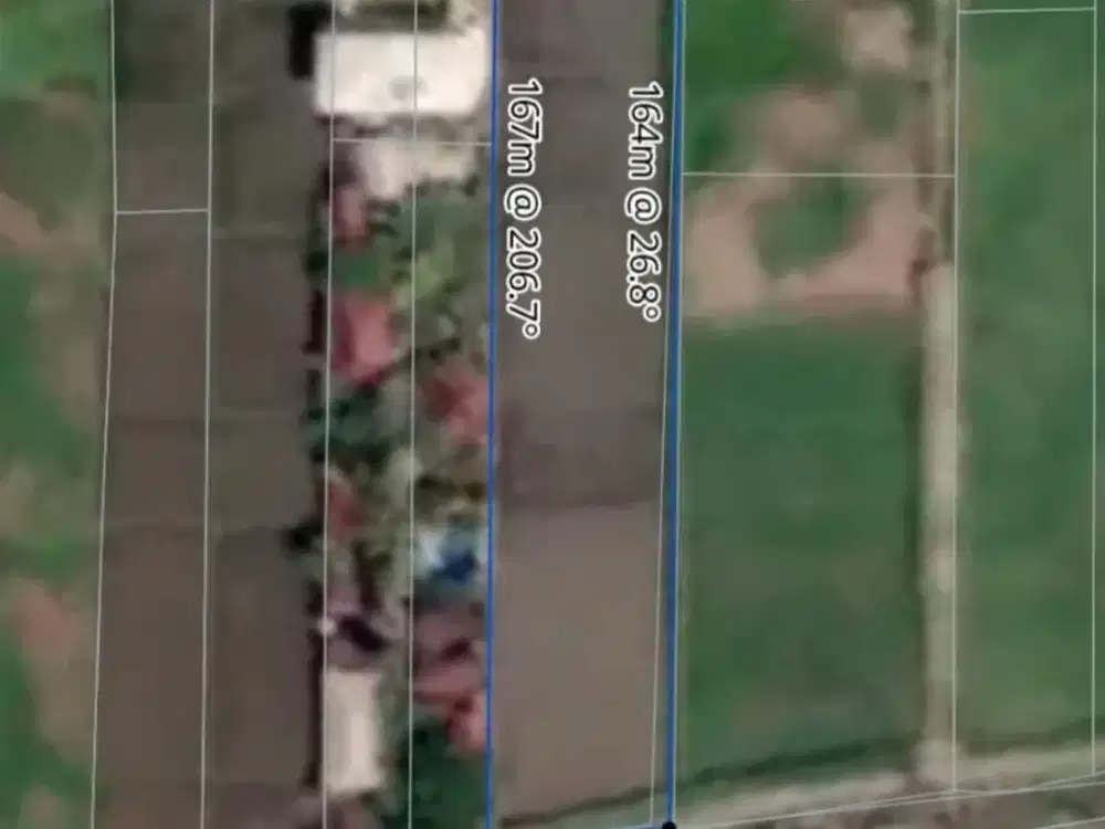 Di jual Tanah 38,25 are di jalan Pantai medewi surfing Bali