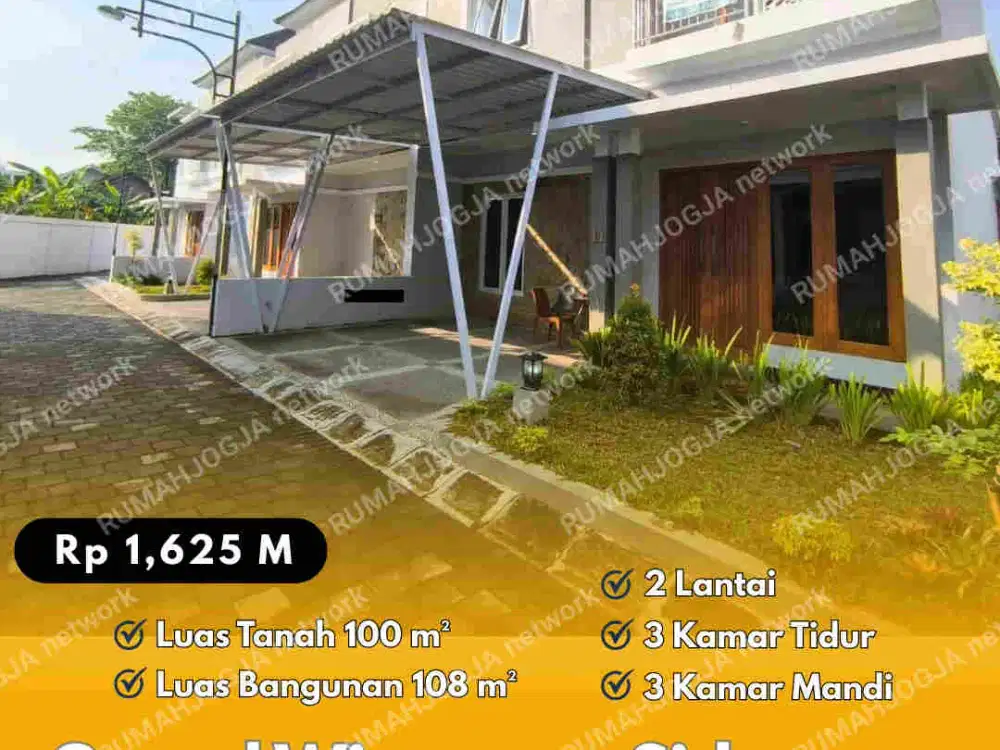 Rumah 2 Lantai Siap Huni Perum Grand Wipasena Sidoarum Jogja