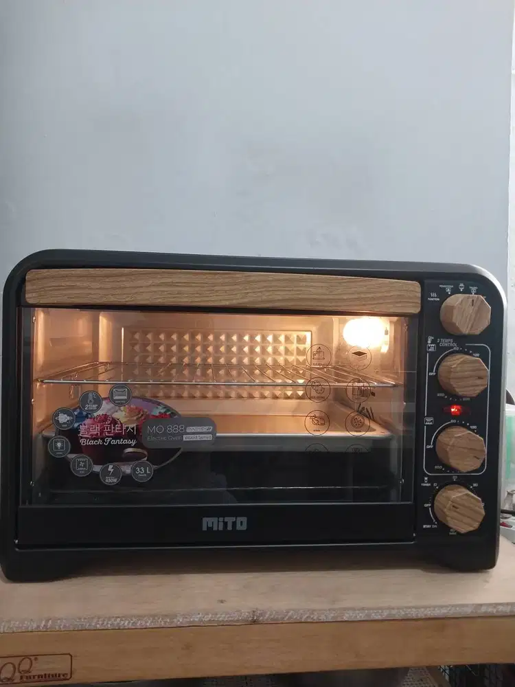 MITO Oven Electric MO888 Fantasy 2 dengan handle kayu