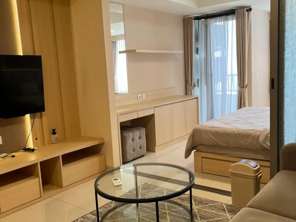 Disewakan Orange County Apartemen 1 BR premium (55m²) Fully Furnished, Hanya 87 jt/tahun