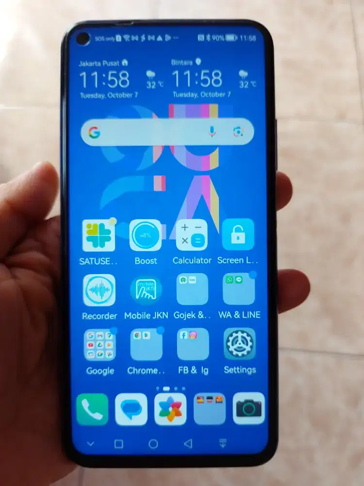 HUAWEI NOVA 5T warna UNGU TUA