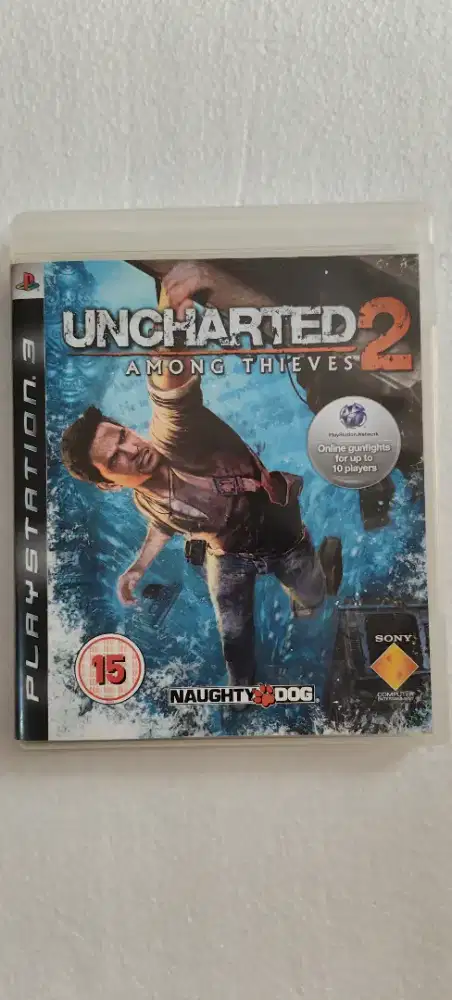 Uncharted 2 PS3 Logo Lama, Langka Era Fat, Cinematic Masterpiece