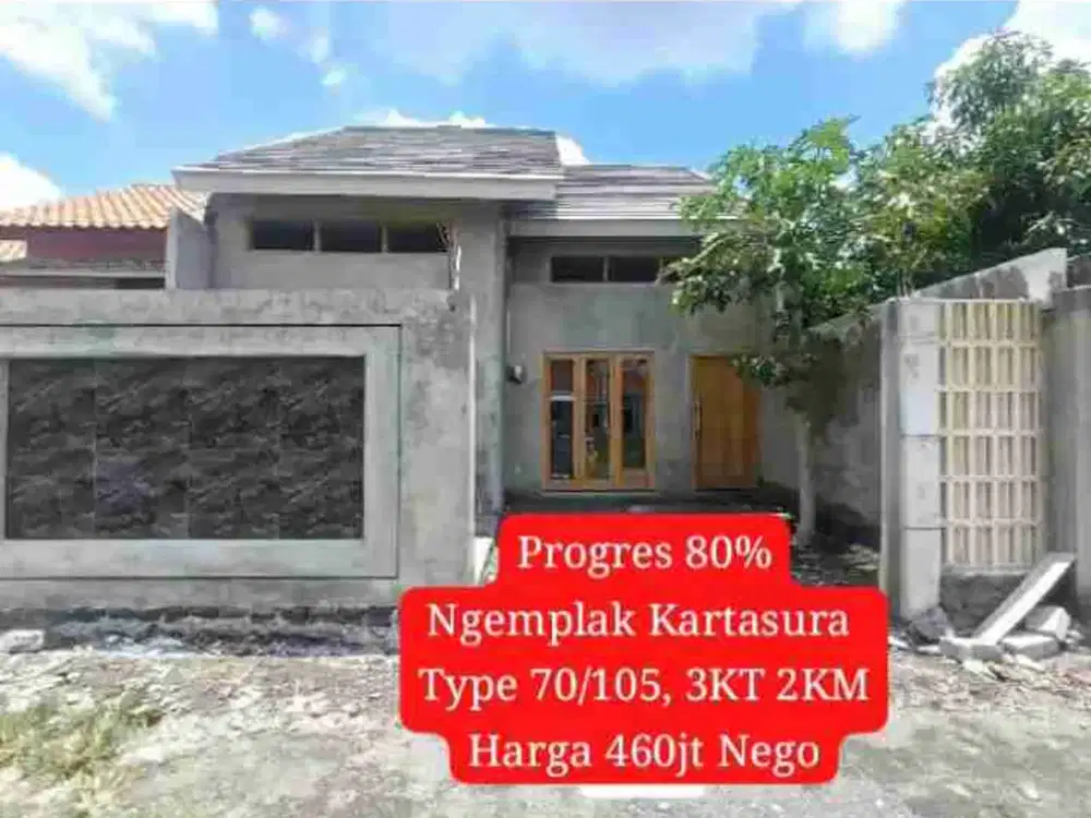 Dijual Rumah Baru Di ngemplak kartasura