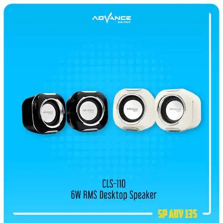 Advance CLS-110 6W RMS Super Bass 2.0 Channel Desktop Speaker