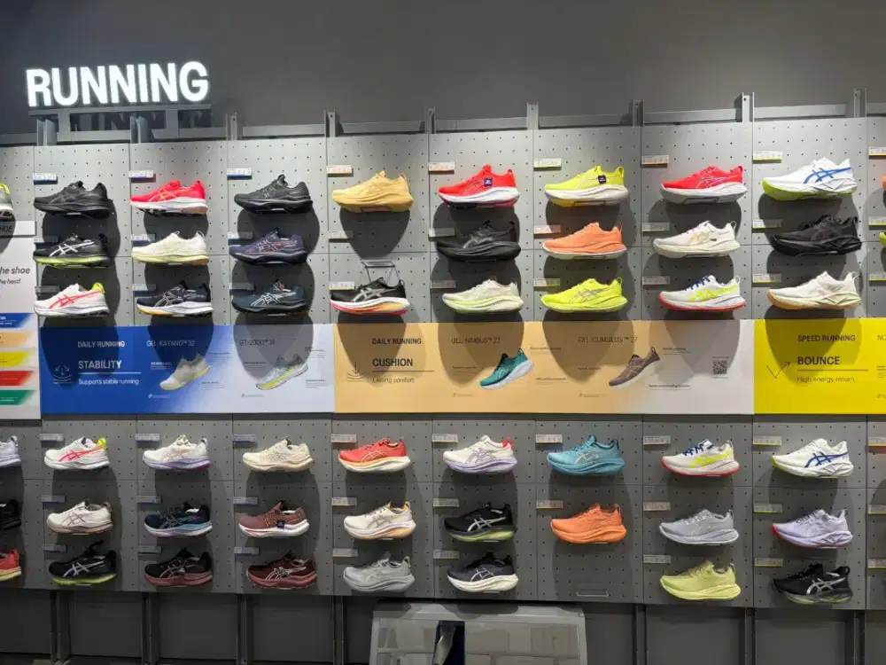 Sepatu running dan Fashion Merk ASICS ORIGINAL