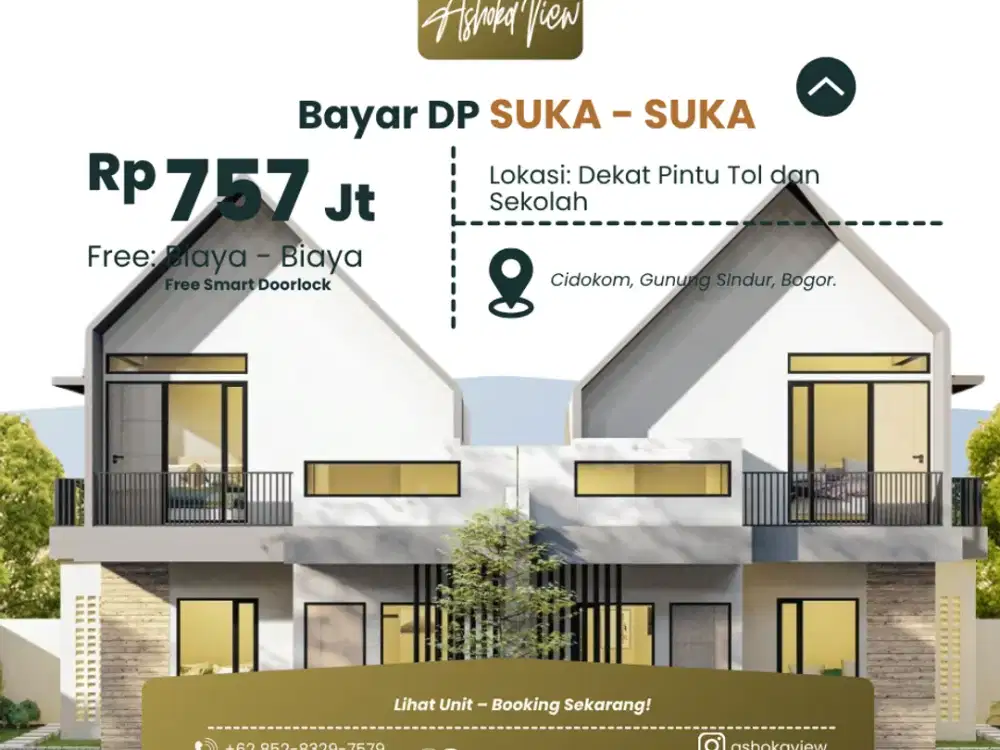DI Jual Rumah Scandinavian Sekitar Bogor - Ashoka View