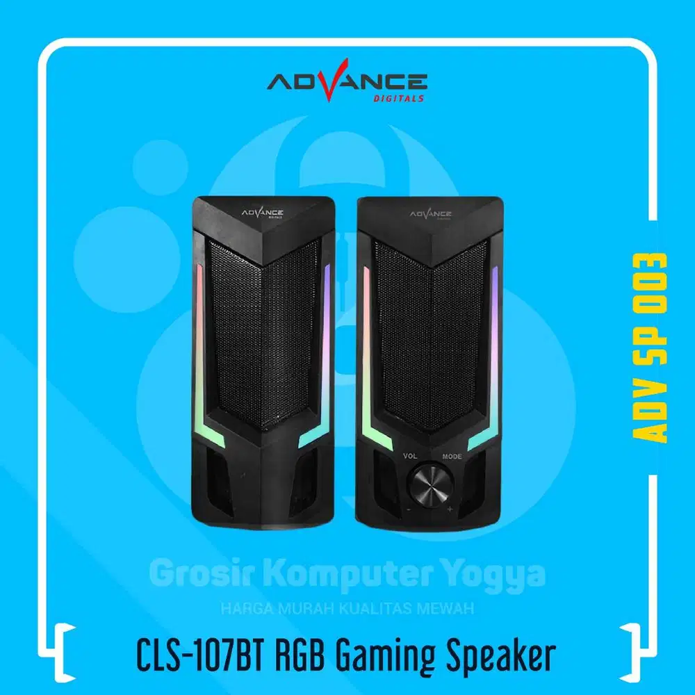 Advance CLS-107BT HiFi Stereo Bluetooth RGB Gaming Desktop Speaker