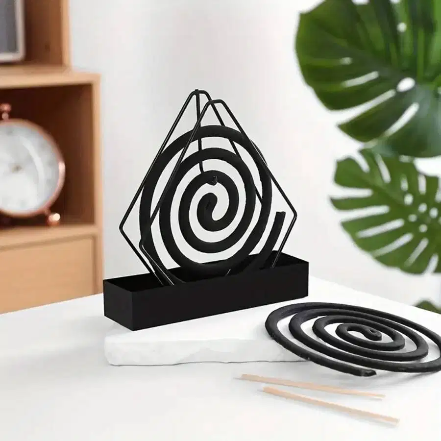 Tempat Obat Nyamuk Bakar Iron Mosquito Coil Holder Fireproof Diamond