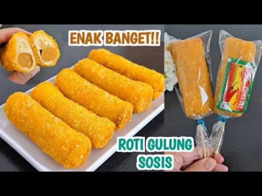 Roti Tawar Sosis Gulung