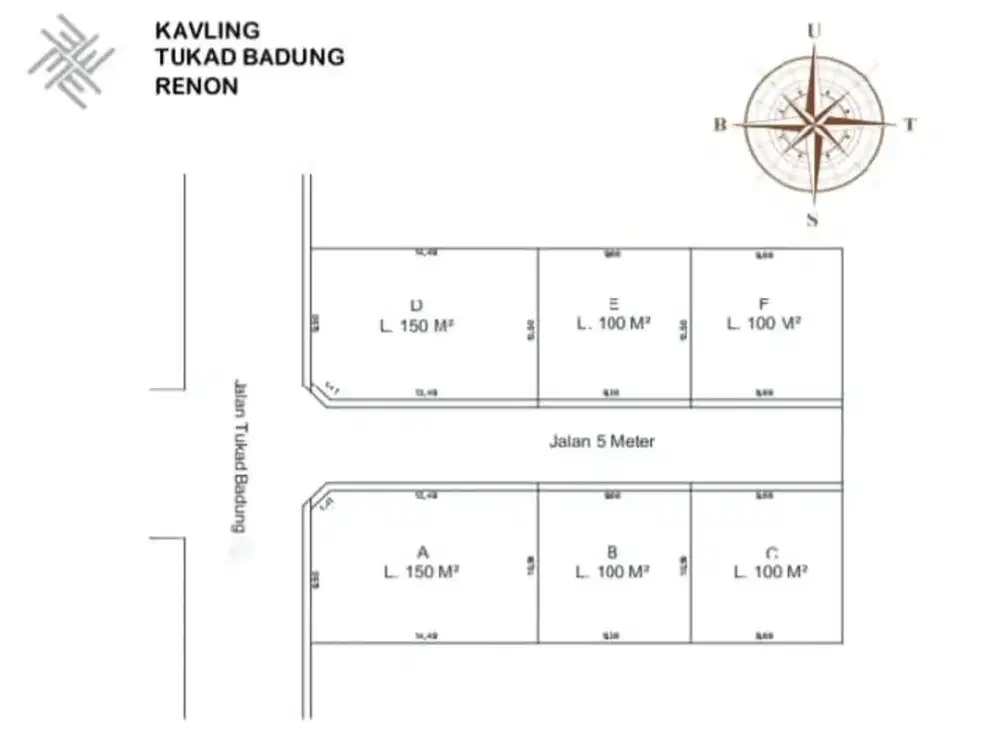 Tanah Kavling Di Tukad Badung Renon Dekat Hainan School Panjer Sanur Barito Batanghari