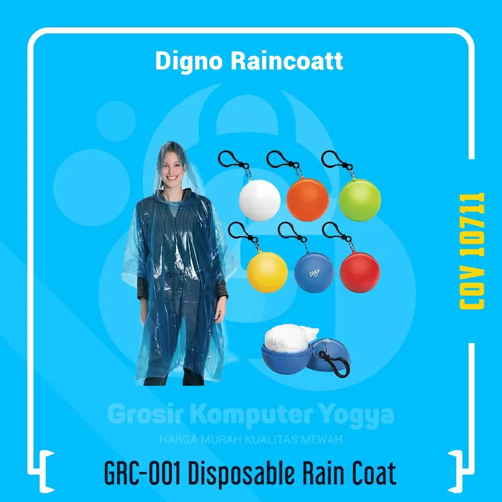 Jas Hujan Mantel Bola / Digno Raincoat GRC-001 Ball/ Jas Hujan Bola