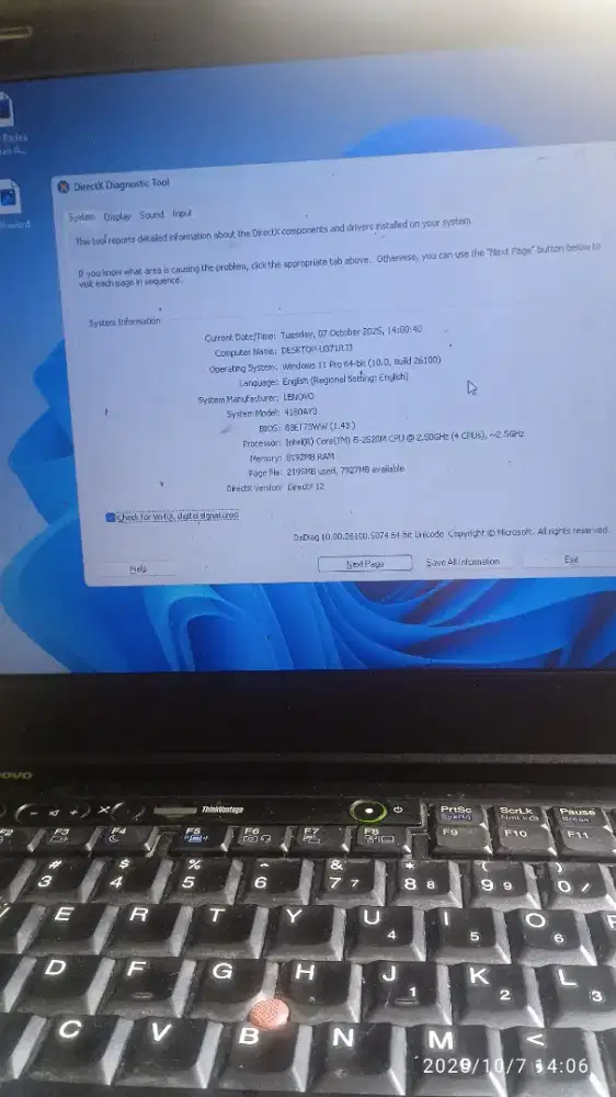 Laptop Lenovo Thinkpad T420