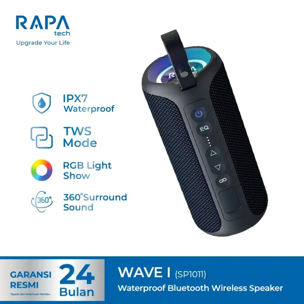 RAPAtech WAVE I Waterproof Bluethoot Speaker Water Resistance IPX7