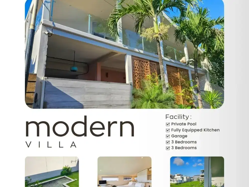 DIJUAL VILLA VIEW SAWAH | TIBUBENENG KUTA UTARA