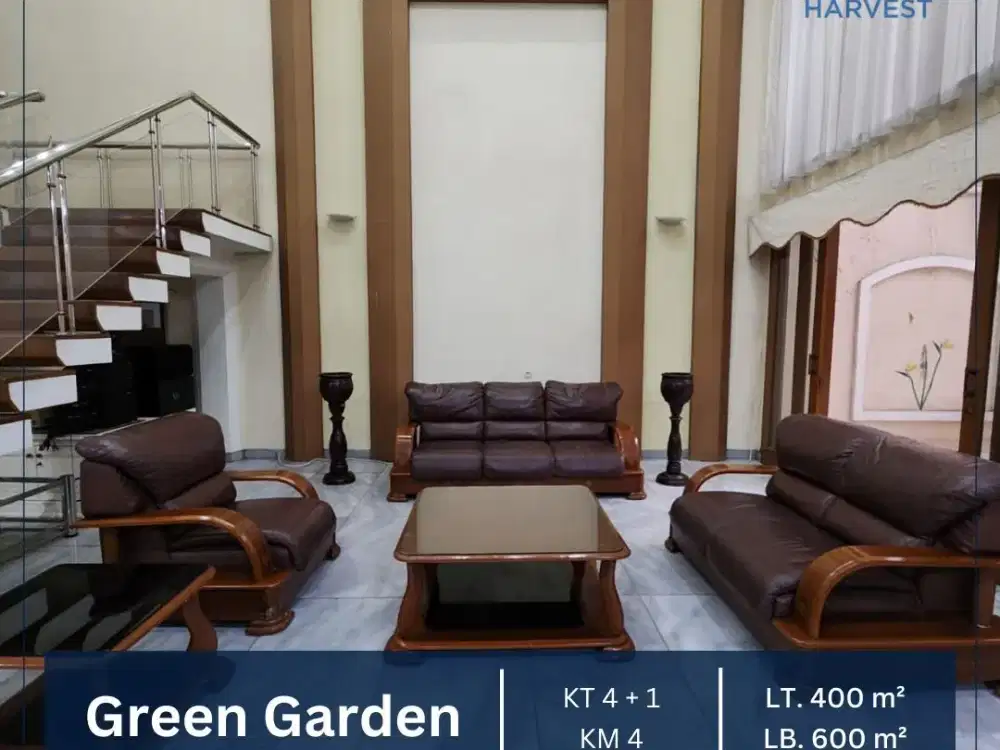 DIJUAL MURAH RUMAH TINGGAL SIAP HUNI LT 400M2 GREEN GARDEN JKT BARAT