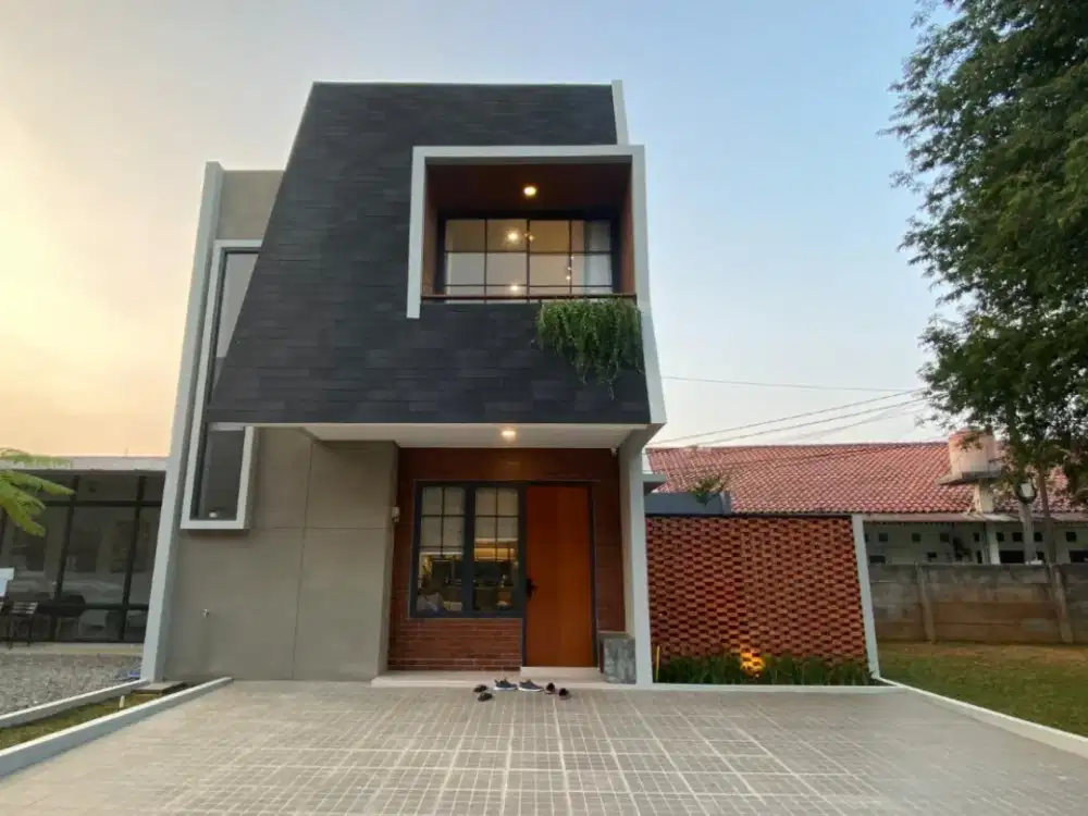 Rumah modern Strategis lokasi hanya 3 menit/600 meter ke Tol Kukusan