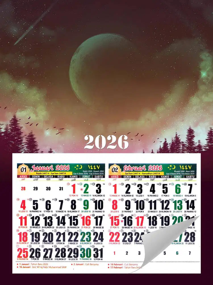 Preorder Kalender 2026 Custom