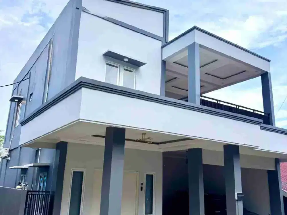 DIJUAL RUMAH FULLFURNISH TENGAH KOTA BERNUANSA MINIMALIS LOKASI KM 6.5 AMAN NYAMAN HARGA NEGO