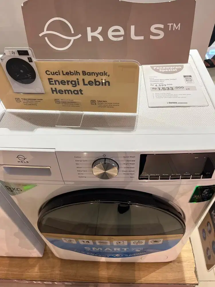 MESIN CUCI FRONT LOADING 8KG
