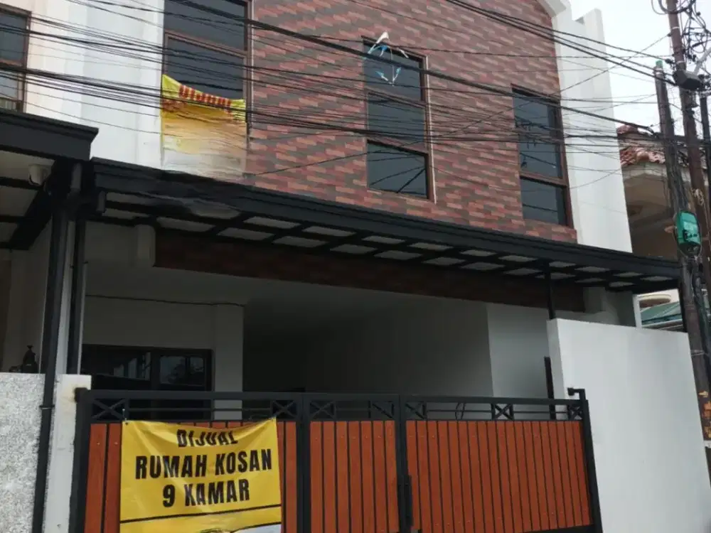Dijual Rumah kost kost'an 9 pintu, bangunan baru di Duren sawit Jakarta Timur