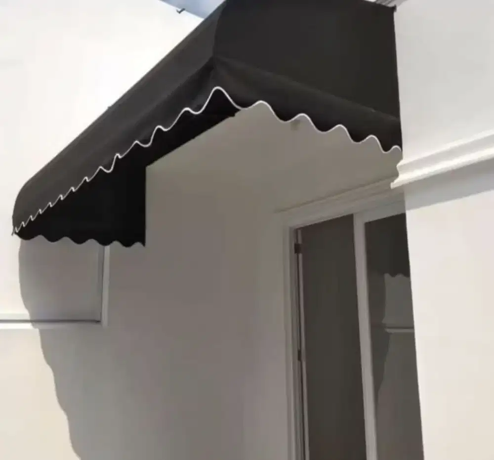 Kanopi kain awning+besi hollo galvanis