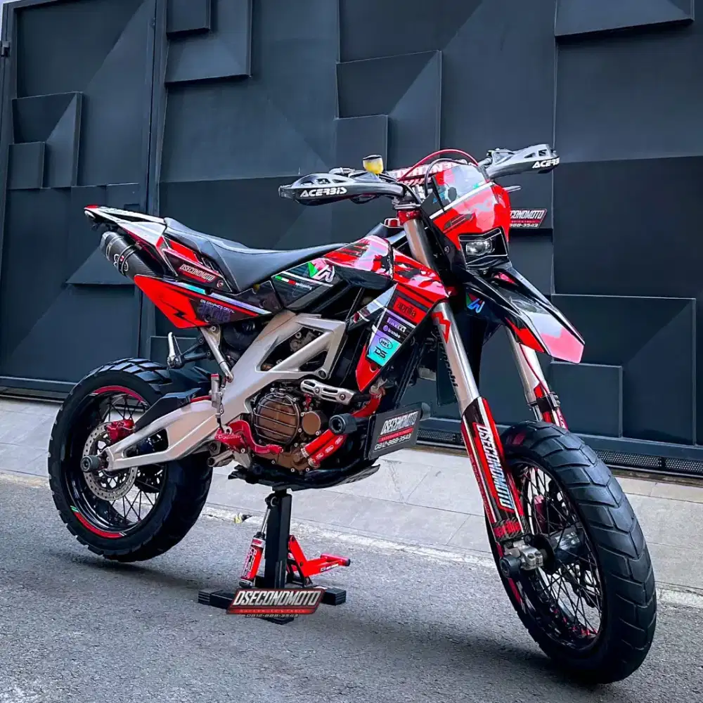 KLX 250 FULL MODIF‼️TRAIL SUPERMOTO FRAME SXV 550 RALLY  D TRACKER