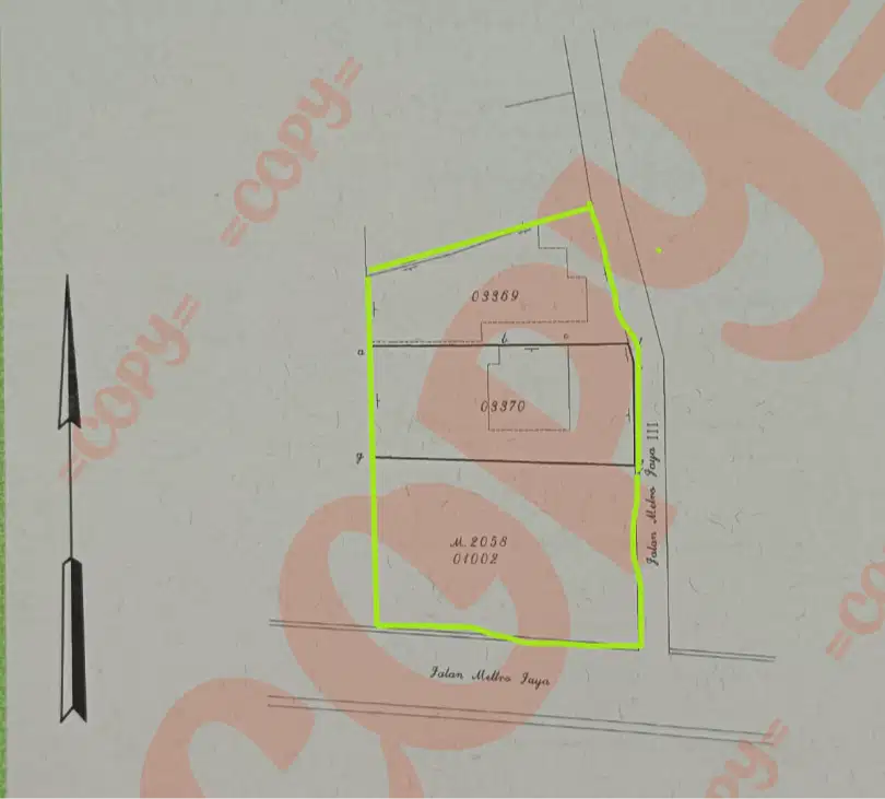 Tanah dan Bangunan di pinggir jalan