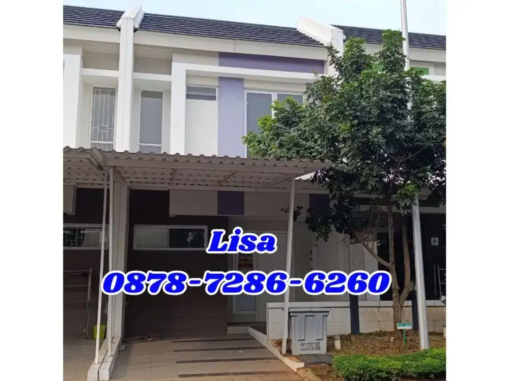 Rumah Siap Huni di Cluster Martinez – 2 Kamar Tidur, 2 Kamar Mandi, Akses Strategis, Sewa 50 Jt/Tahun