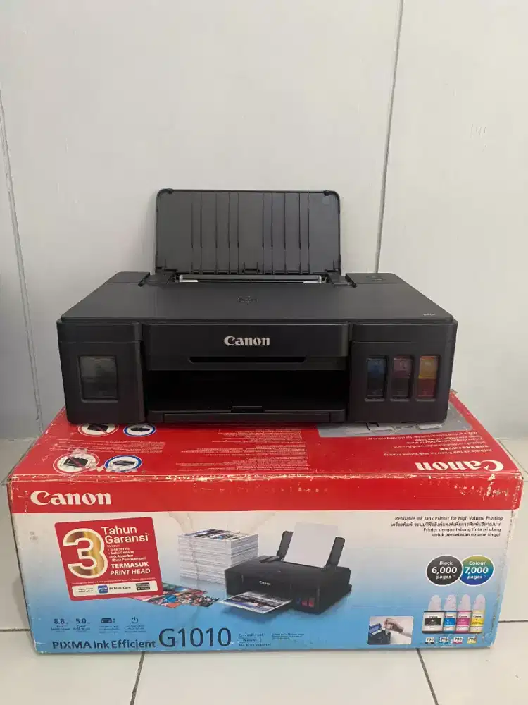 Canon PIXMA G1010 Ink Efficient – Kondisi baik, Tinta Masih Banyak