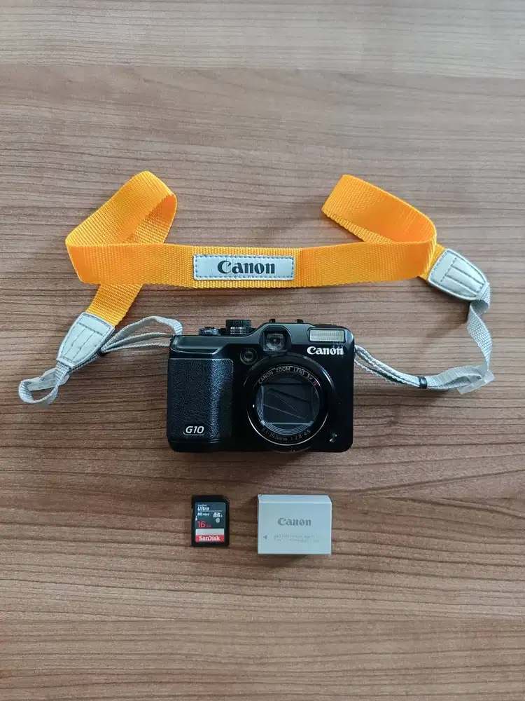 JUAL KAMERA CANON G10 SD SANDISK 16GB GRATIS CASING TAHAN AIR