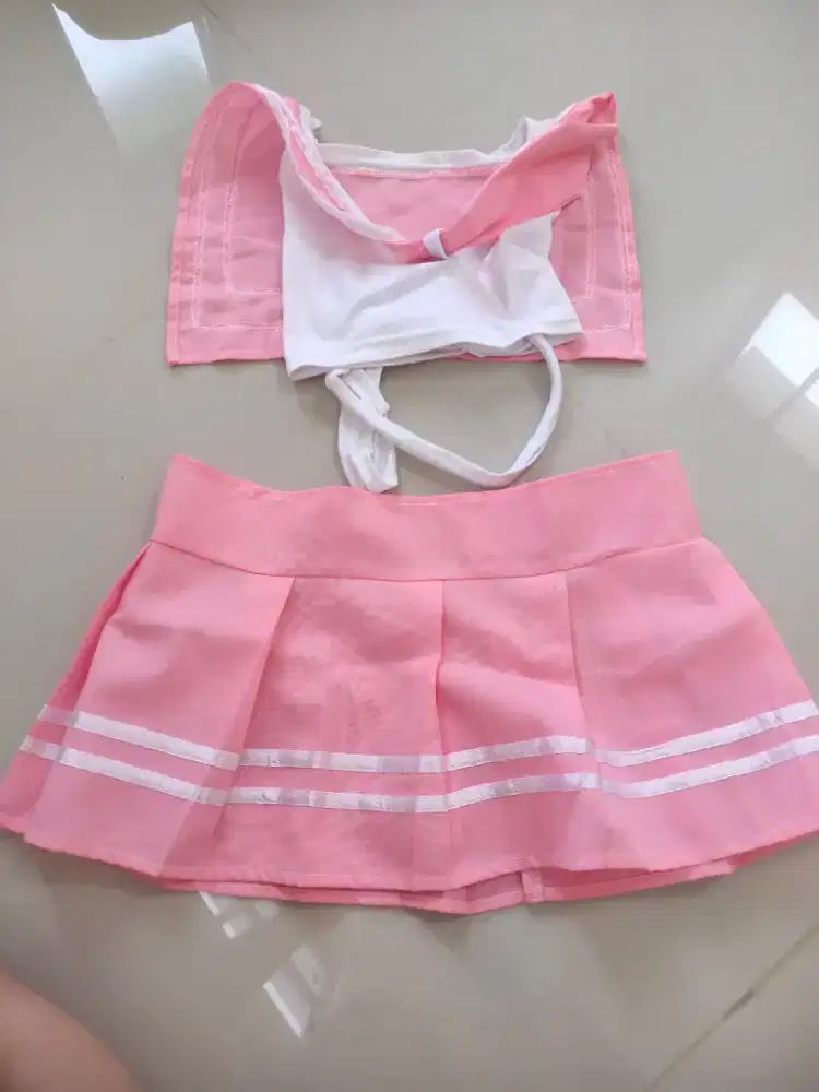 Cosplay Costum Jepang 2 pink dan biru