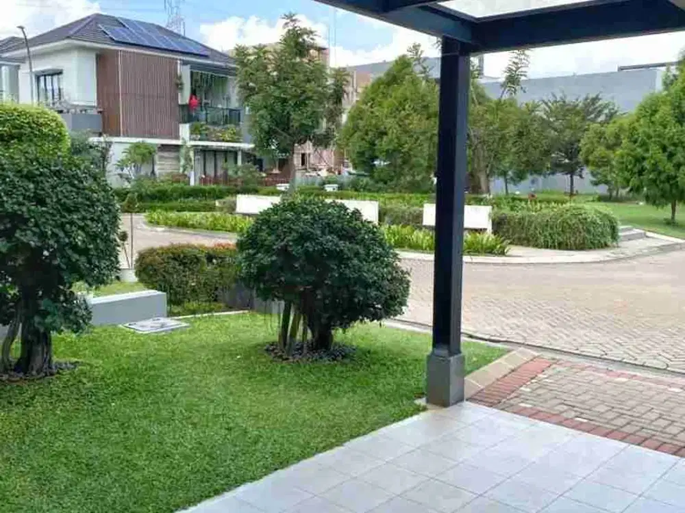 Disewa Rumah Semi Furnished, Hadap Selatan, Carport 2 Mobil di Cluster Kebayoran Sektor 7, Bintaro Jaya
