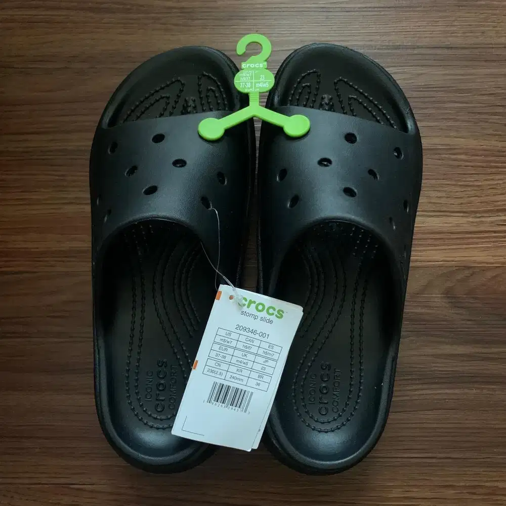 Crocs Stomp Slide Black Original | Size 37-38 | New | Rare Item