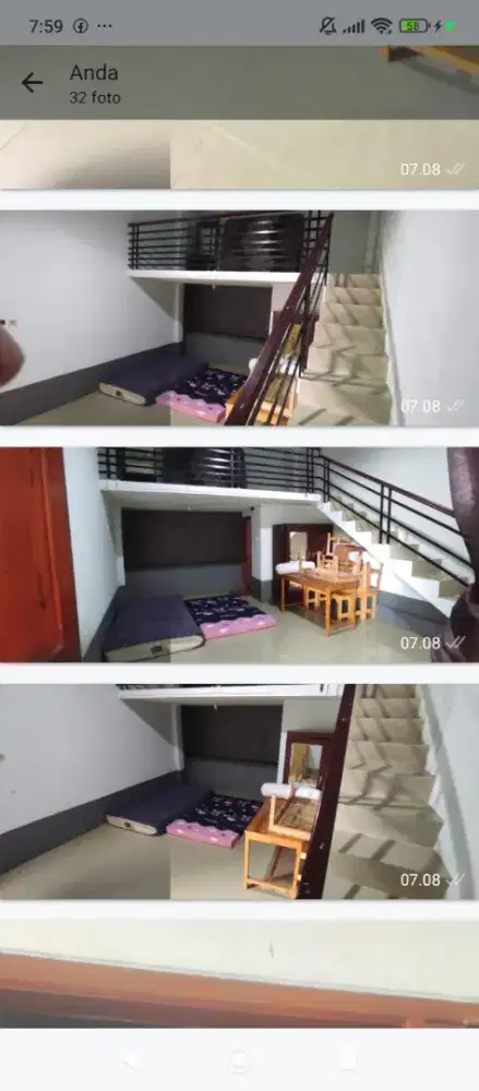 Kamar Kos bertingkat 2 bs 6 org