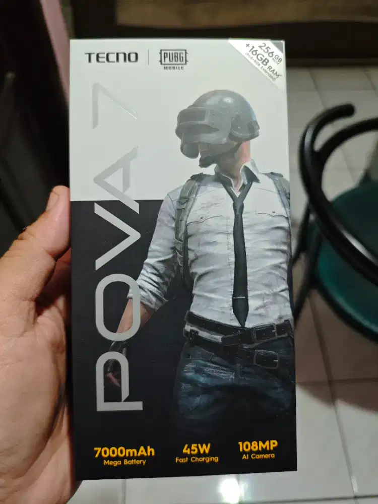 Tecno Pova 7 Titanium Grey 8/256 GB Mulus Like New 99%