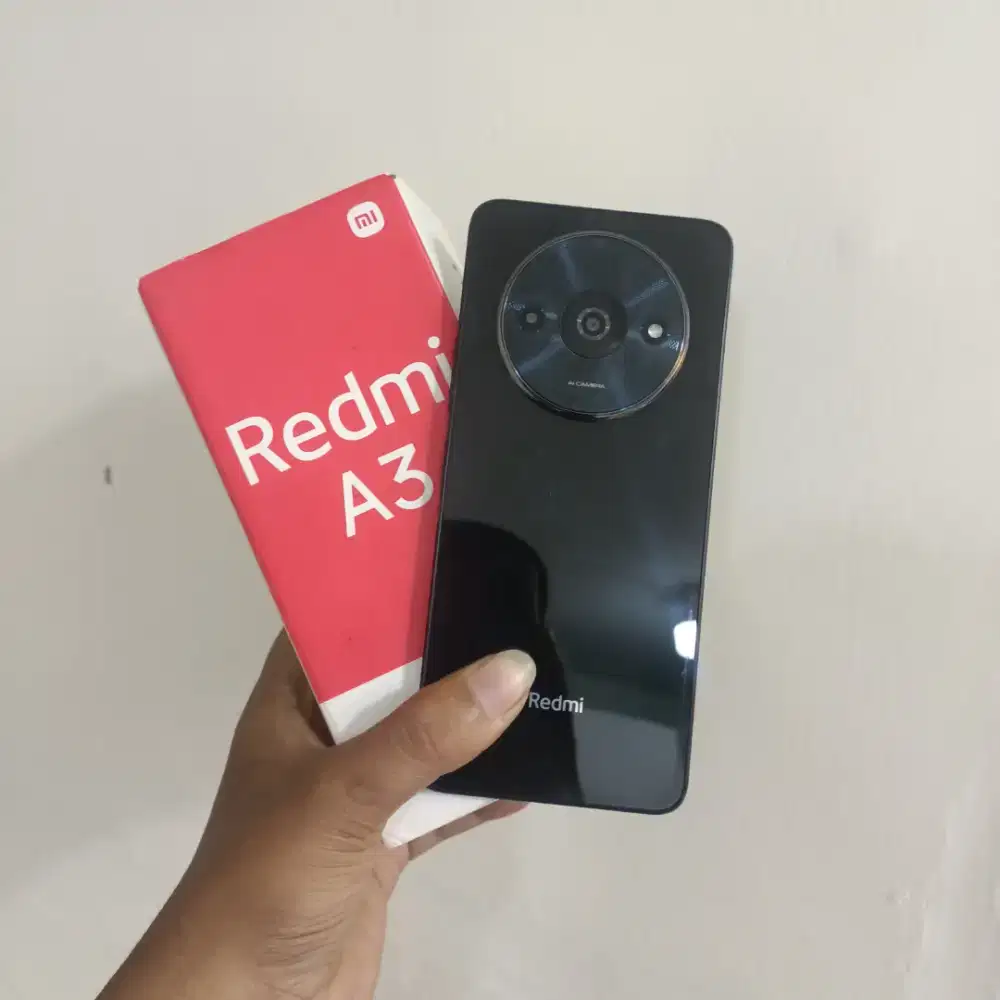 Redmi A3 4/128, Lengkap Fullset