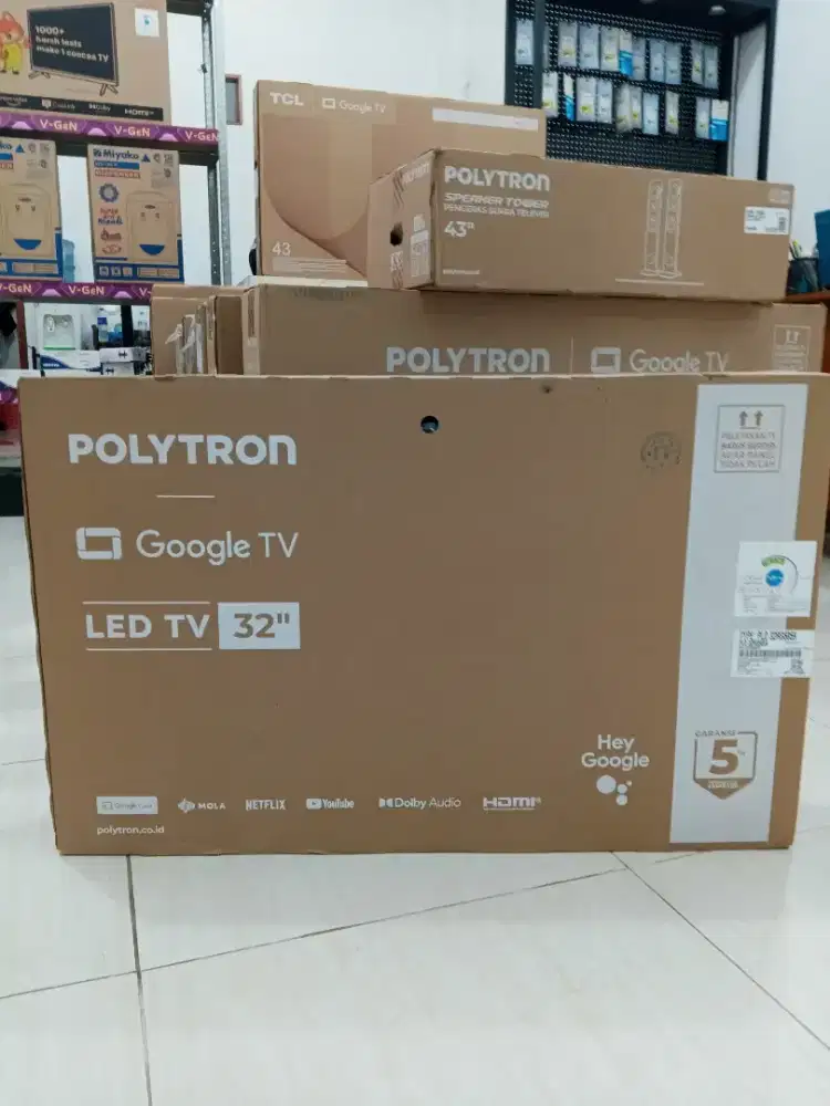 Polytron 32 in google Tv WiFi YouTube Netflix