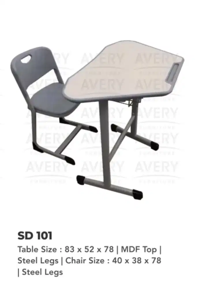 Meja Dan Kursi Belajar Avery SD 101