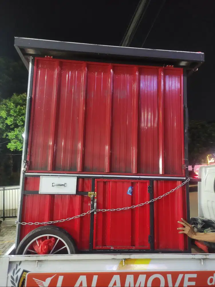 Dijual Gerobak Container jualan usaha makanan ringan