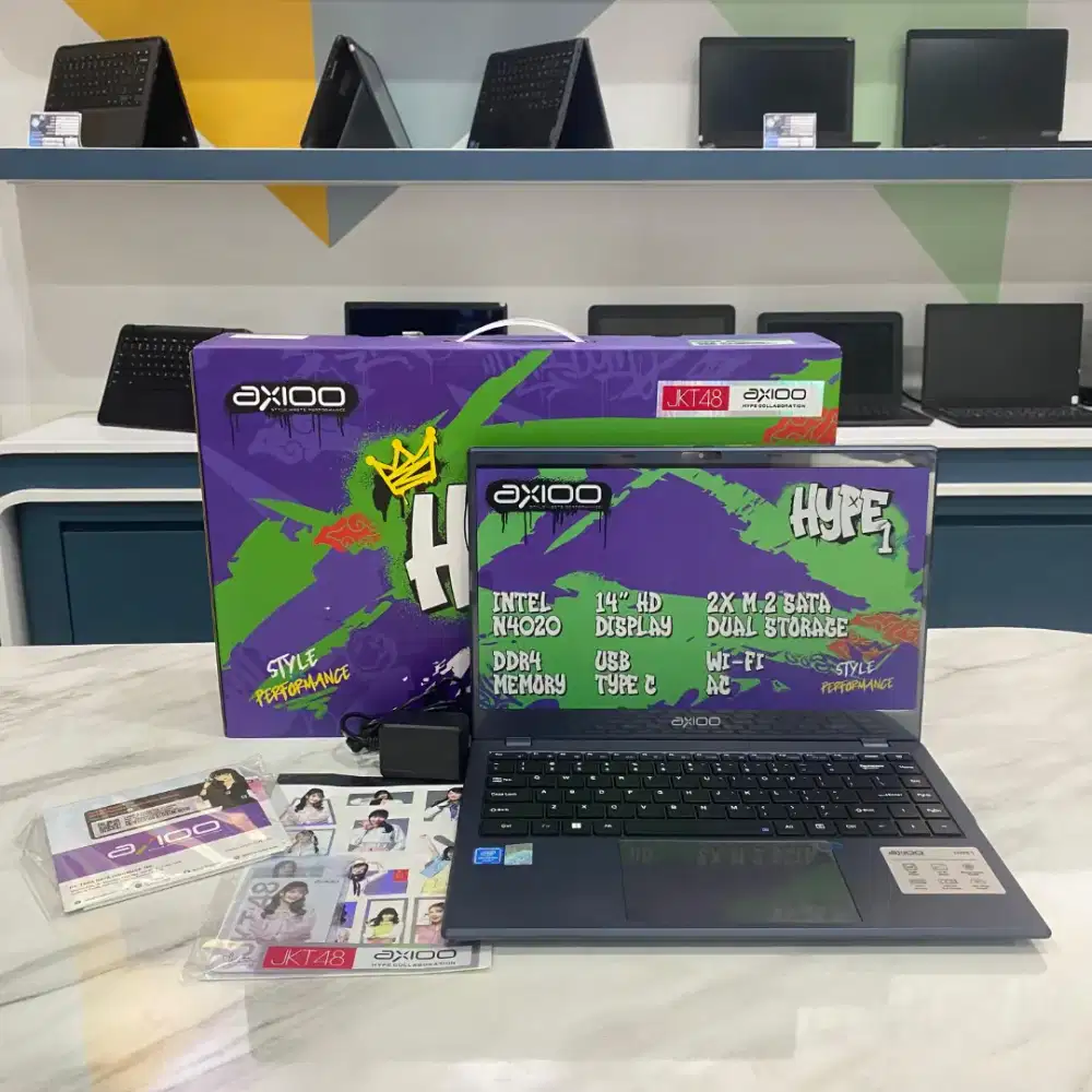 Laptop Baru Axioo Hype 1 Intel/8GB/SSD Slim / Pusat Laptop Jakbar