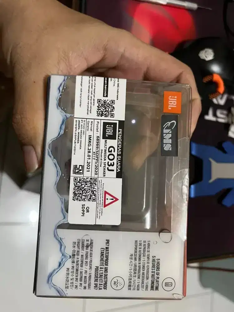 Jbl go 3 black oranye