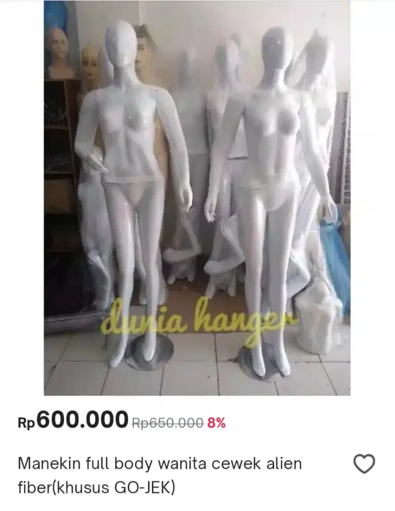 Manekin patung baju wanita & anak 3pc