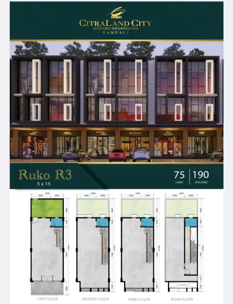 Ruko Blok R3 Citraland Sampali
