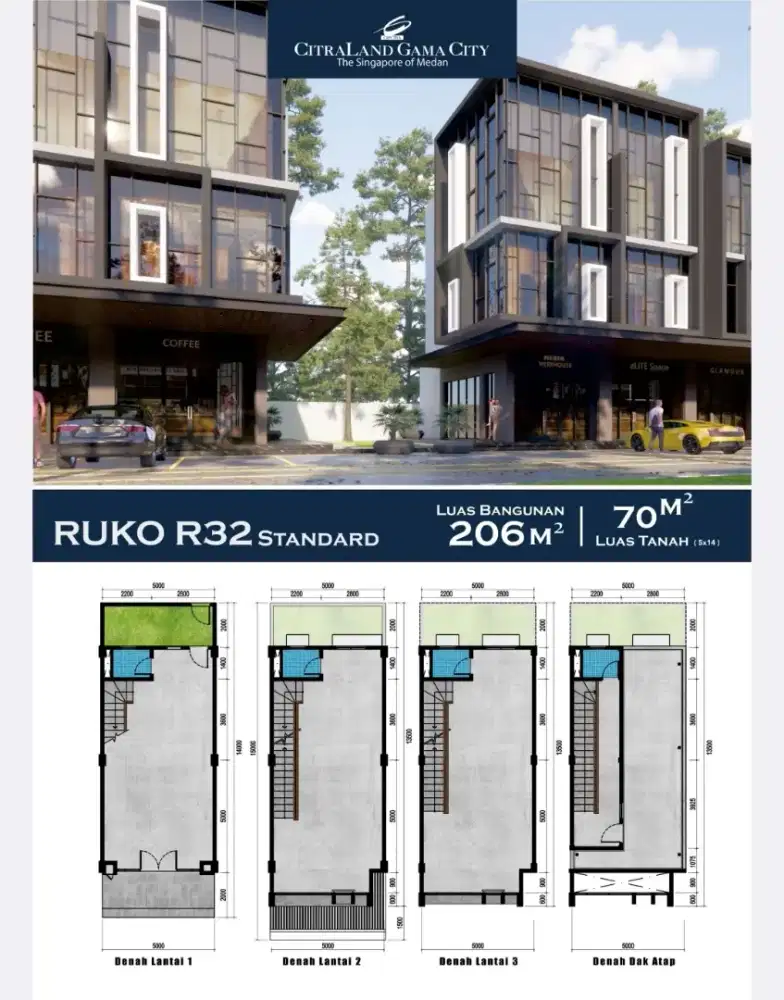 Ruko Blok R32 Citraland Gama City