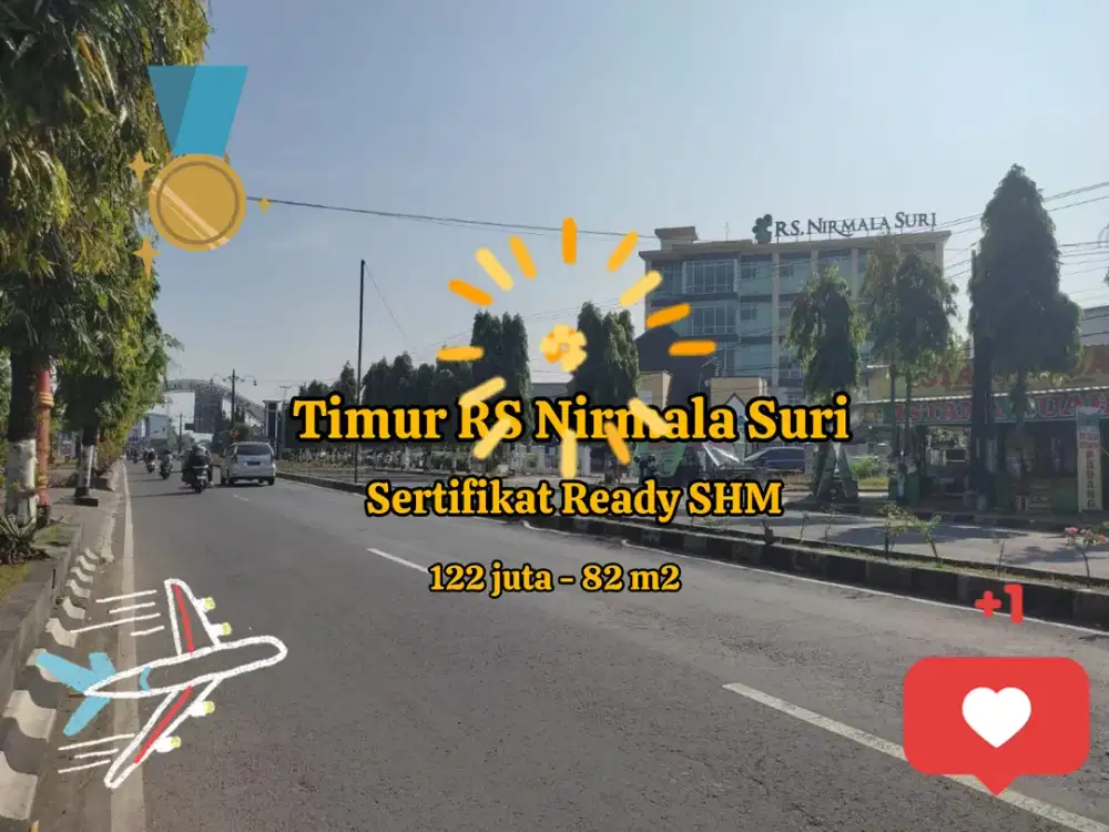 TANAH KAVLING SERTIFIKAT READY SHM TIMUR RS NIRMALASURI SUKOHARJO KOTA